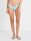 Citrine Lila Smocked Bikini Bottom In Mint Reef In Multi