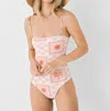 Citrine Luna One-piece Swimsuit In Tile Print In Multi