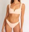 Citrine Piper Bikini Bottom In Peach In Pink
