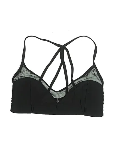 Pre-owned Citrine Swimsuit Top Black Swimwear