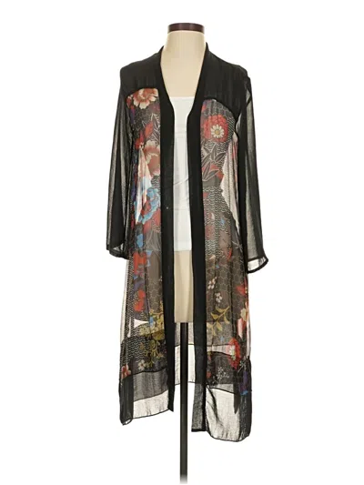 Pre-owned Citron Kimono In Black