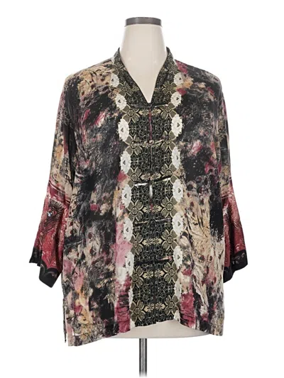 Pre-owned Citron Santa Monica Collection Kimono In Black