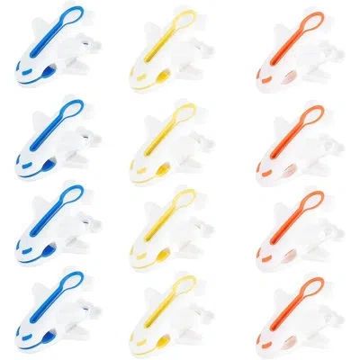 Citrus 12pcs Heavy Duty Plastic Clothespins, Strong Windproof Laundry Clips For Clothes, Blankets, Towels & In Multi