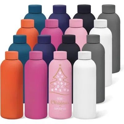 Citrus 16 Pack Stainless Steel Insulated Water Bottle 17oz Blank Double Wall Vacuum Thermal Sports Bottle P In Red Pink Black