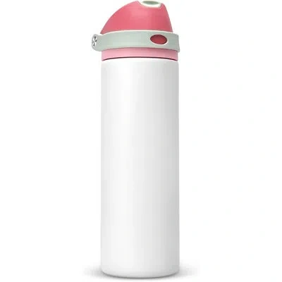 Citrus 24 oz Insulated Water Bottle With Straw,stainless Steel Leak Proof Water Bottle,2-in-1 Lid With One- In White