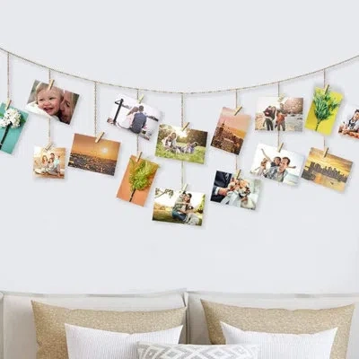Citrus 260-pack Mini Wooden Clothespins, Small Photo Clips With Jute Twine For Crafts, Diy Projects & Decor In Multi
