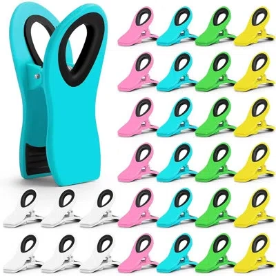 Citrus 30-pack Magnetic Chip Clips – Multicolor Food Bag Clips For Kitchen, Office & Home