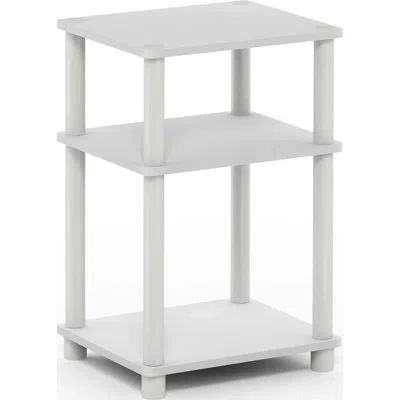 Citrus 3-tier Side Table With Open Shelves, End Table & Nightstand For Living Room, Bedroom & Bathroom, Whi In White