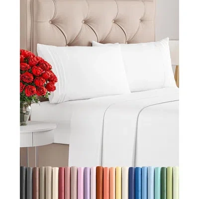 Citrus 4-piece Cal King Sheet Set, Ultra-soft Cooling Breathable Microfiber Bedding With Deep Pockets, Wrin In Multi