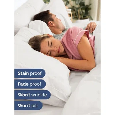 Citrus 4-piece King Sheet Set, Extra-deep Pocket, Breathable & Cooling Bedding, Soft Sheets, Antique White