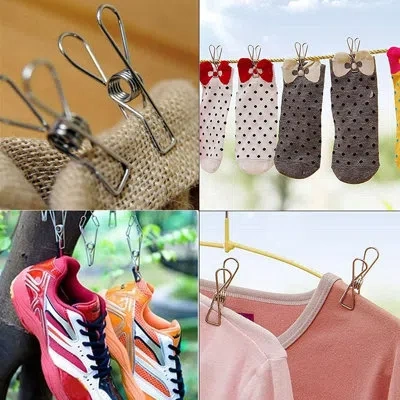 Citrus 60-pack Stainless Steel Clothespins, Rustproof Laundry Pegs For Clothesline, Towels, Bags & Organiza In Multi