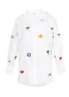 Citrus Beach Shirt Multi Motif White In White