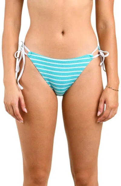 Citrus Brenton Adjustable Loop Tie Bikini Bottoms In Blue