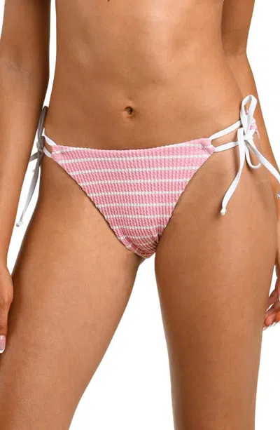 Citrus Brenton Adjustable Loop Tie Bikini Bottoms In Pink