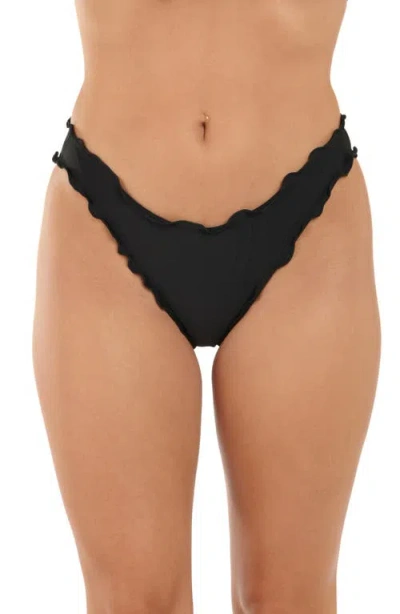 Citrus Merrow Hipster Bikini Bottoms In Black