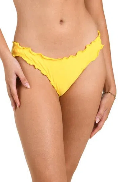 Citrus Merrow Hipster Bikini Bottoms In Dandelion