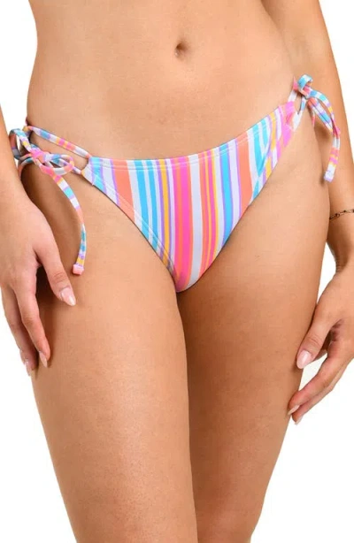 Citrus Summer Side Tie Bikini Bottoms In Multi