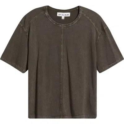 City Blues Acid Wash T-shirt In Gray