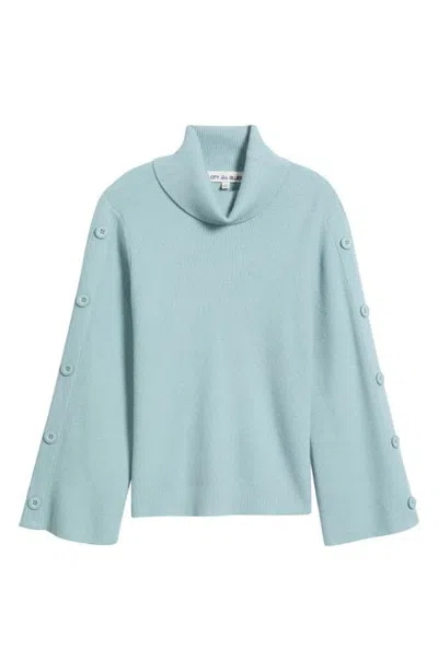 City Blues Button Detail Cropped Sweater