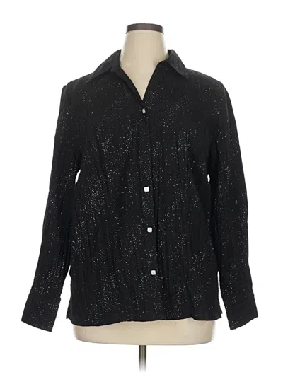 Pre-owned City Blues By Koret Long Sleeve Button Down Shirt In Black