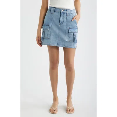 City Blues Cargo Denim Miniskirt