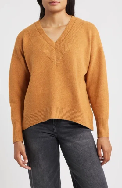 City Blues Ciite V-neck Sweater In Brown