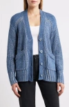 City Blues Cotton Blend Cardigan In Blue