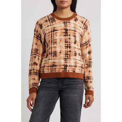 City Blues Crewneck Sweater In Brown