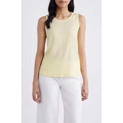 City Blues Crinkle A-line Tank In Yellow