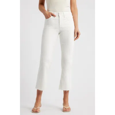 City Blues Crop Flare Jeans In White