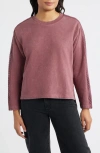 City Blues Detailed Sleeve Sweatshirt In Purple