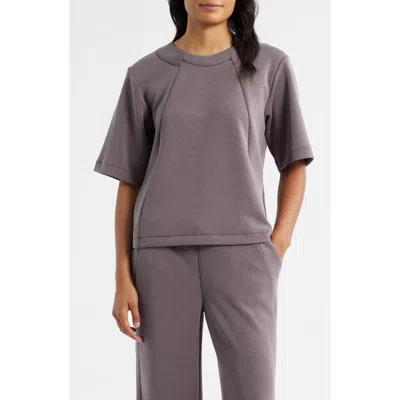 City Blues Elbow Sleeve Crewneck T-shirt In Gray