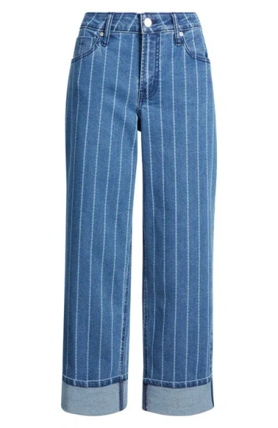 City Blues Five-pocket Cuffed Straight Leg Jeans