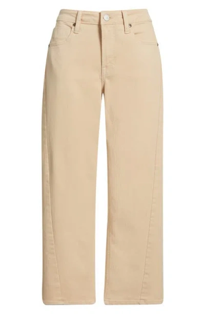 City Blues Forward Seam Crop Wide Leg Jeans In Neutral