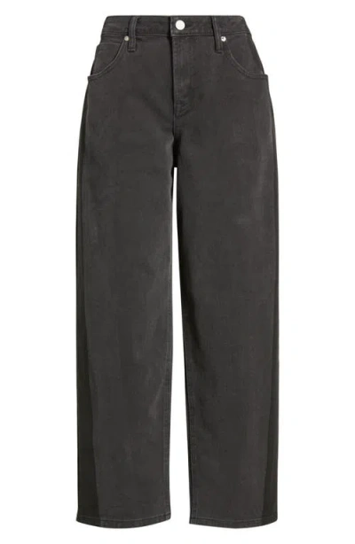 City Blues High Waist Ankle Barrel Jeans In Black