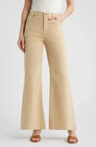 City Blues High Waist Flare Jeans In Brown