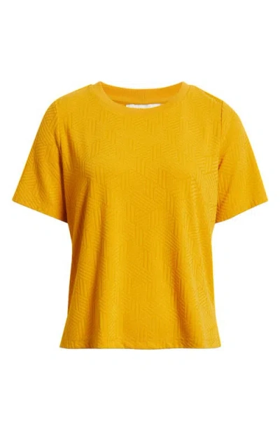 City Blues Jacquard T-shirt In Yellow