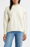 City Blues Lutetia Relaxed Whipstich Sweater In Multi