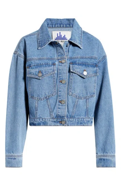 City Blues Patch Pocket Crop Denim Jacket