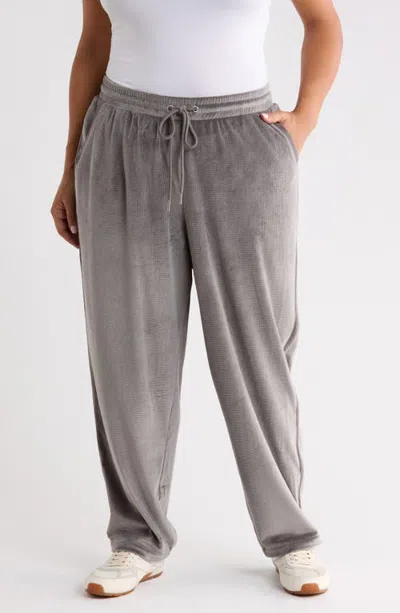 City Blues Relaxed High Waist Barrel Leg Pants In Charcoal