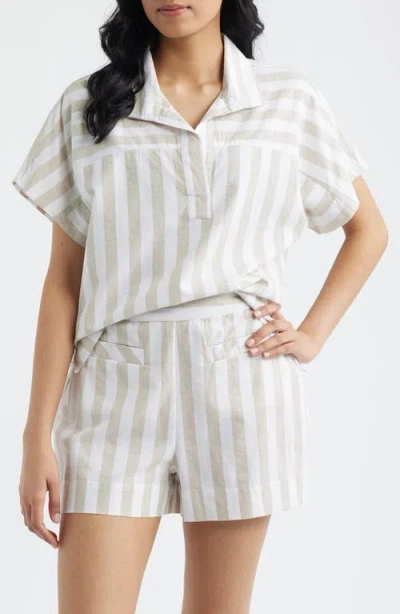 City Blues Relaxed Stripe Shirt In Multi