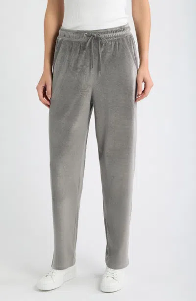 City Blues Relaxed Waffle Stitch Sweatpants In Gray