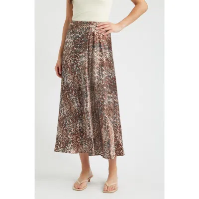 City Blues Savoy Print Bias Cut Maxi Skirt In Multi
