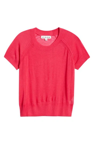 City Blues Short Sleeve Knit Shirt In Pink
