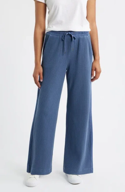 City Blues Side Stripe Waffle Knit Lounge Pants In Multi
