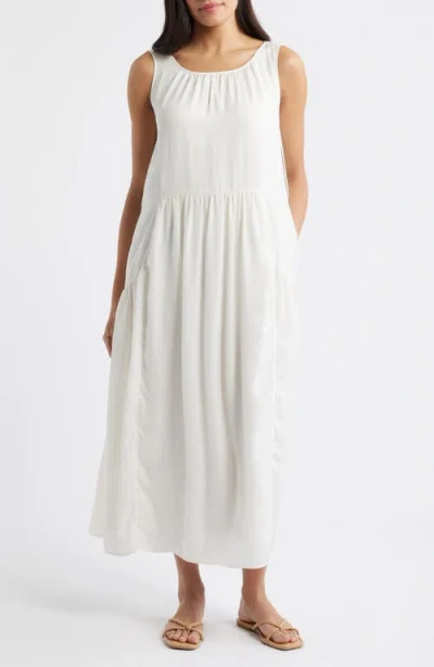 City Blues Sleeveless Maxi Dress In White