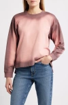City Blues Spot Dye Terry Sweatshirt In Pink