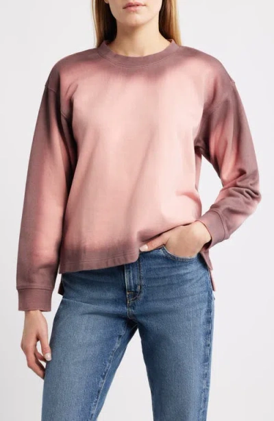 City Blues Spot Dye Terry Sweatshirt In Pink