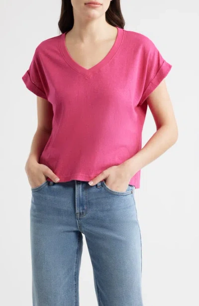 City Blues V-neck T-shirt In Pink