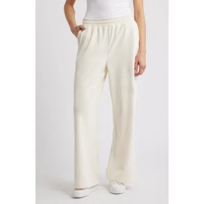 City Blues Wide Leg Lounge Pants In White